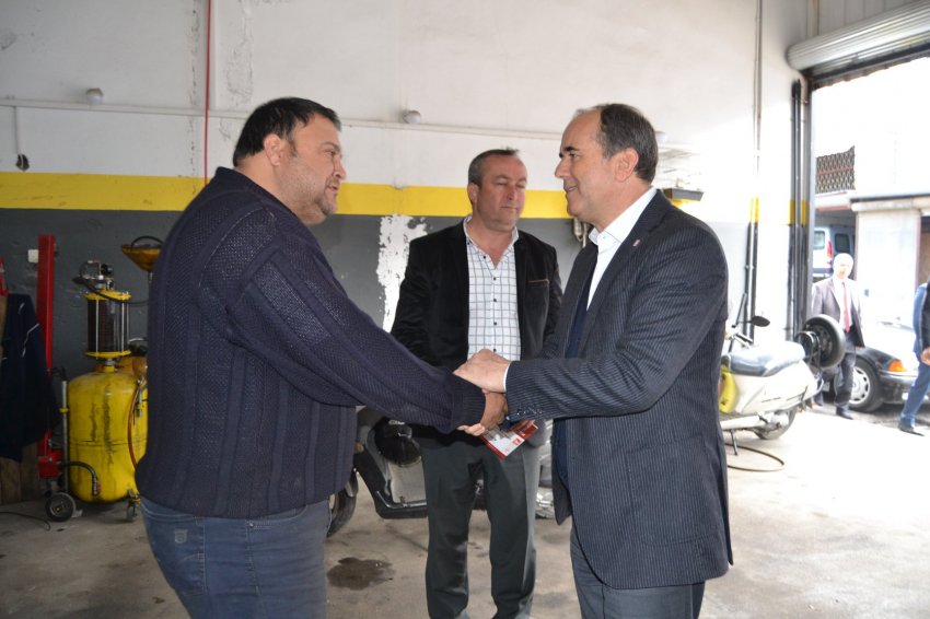 DP Adayı ÇAKIR, Alanya Sanayi Sitesine Çıkarma Yaptı - Foto Galeri