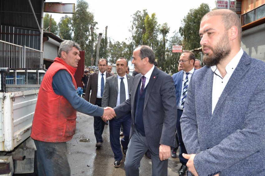 DP Adayı ÇAKIR, Alanya Sanayi Sitesine Çıkarma Yaptı - Foto Galeri